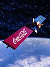 coke publicity in space