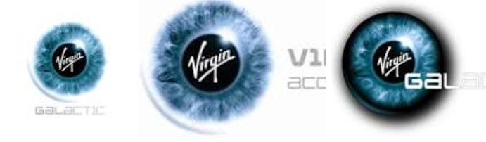 Virgin Galactic logo variations